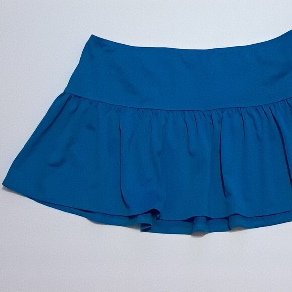 J CREW Swim Cover Up Hot Mini Stretch Nylon Ruffle Skirt - Picture 2 of 3